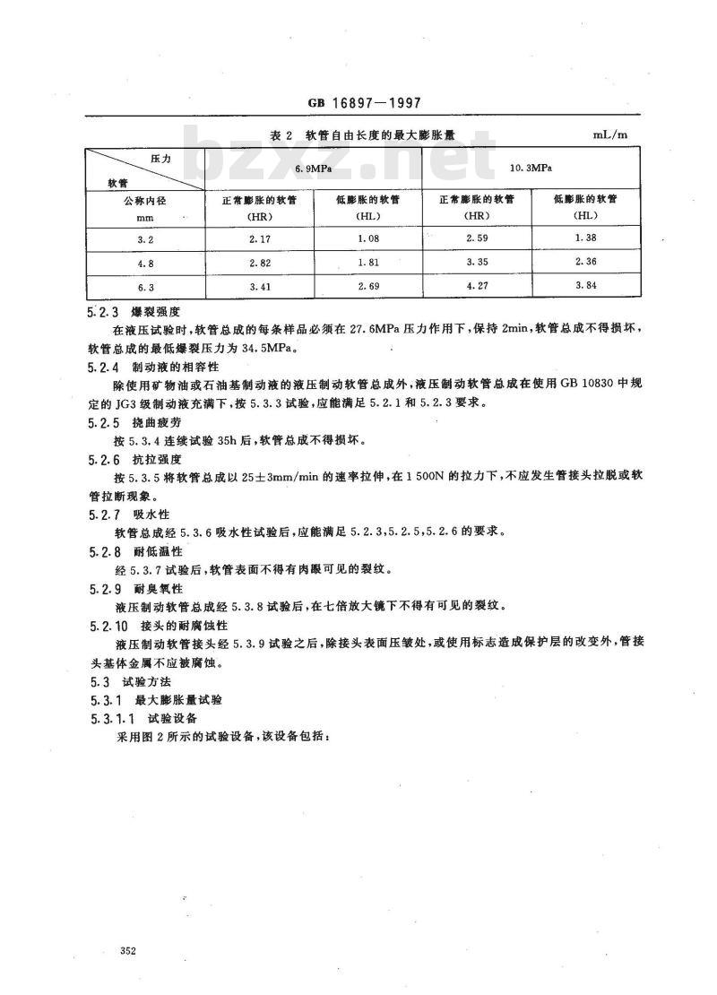 GB 16897-1997 制动软管