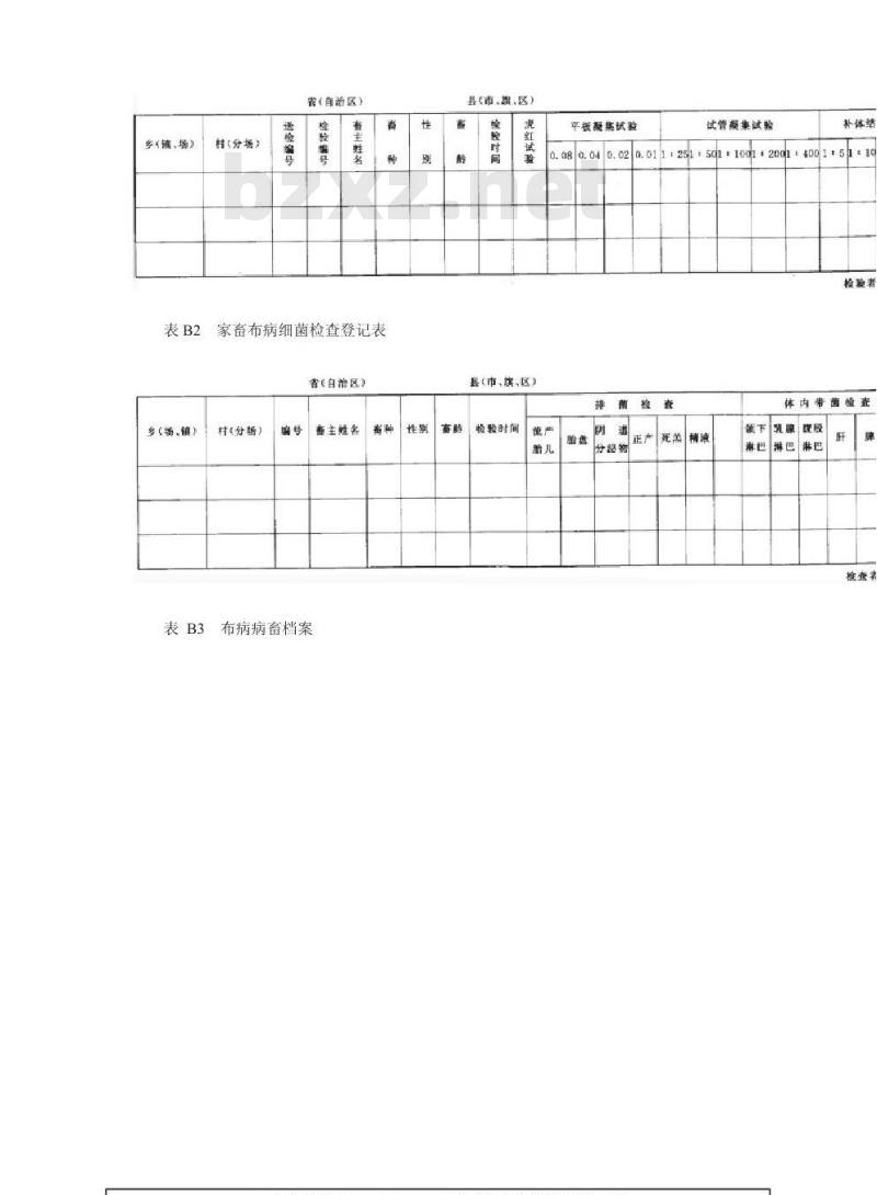 GB 16885-1997 布鲁氏菌病监测标准
