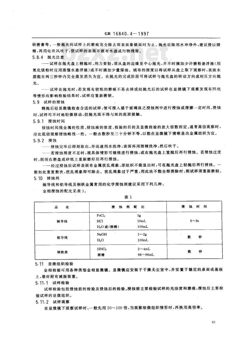 GB 16840.4-1997 电气火灾原因技术鉴定方法 第4部分：金相法