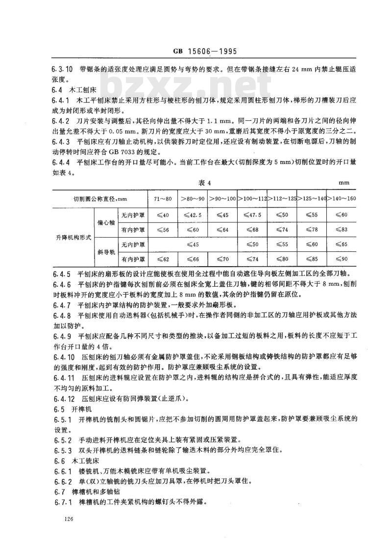 GB 15606-1995 木工(材)车间安全生产通则