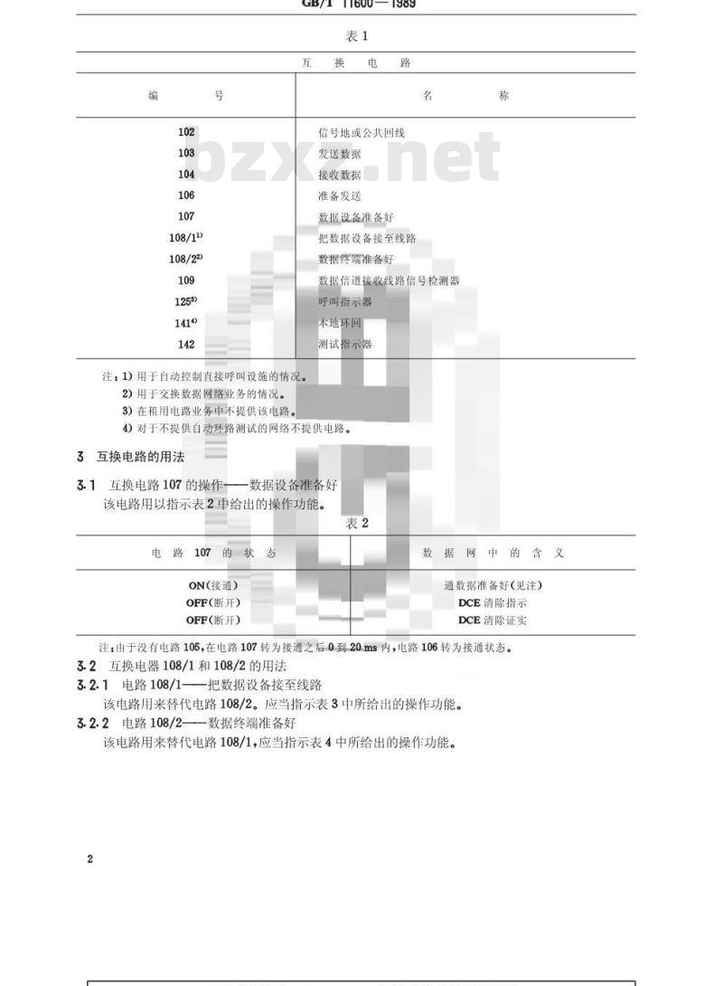 GB/T 11600-1989 与异步双工V系列调制解调器接口的数据终端设备(DTE)在公用数据网上的用法