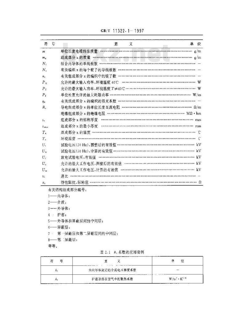 GB/T 11322.1-1997 射频电缆 第0部分:详细规范设计指南 第一篇 同轴电缆