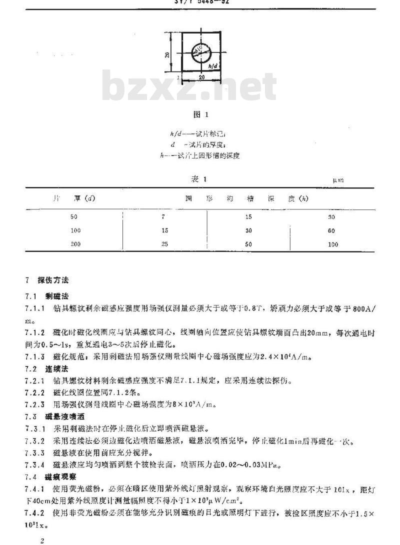 SY/T 5448-1992 油井管无损检测方法 钻具螺纹磁粉探伤