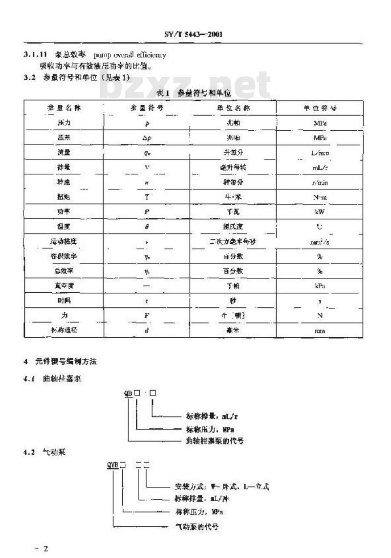 SY/T 5443-2001 地面防喷器控制装置专用液压气动元件
