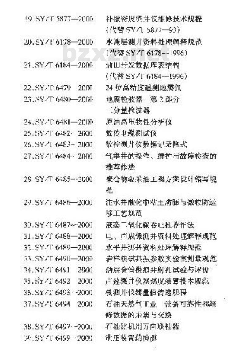 SY/T 0408-2000 抽油机安装工程施工及验收规范