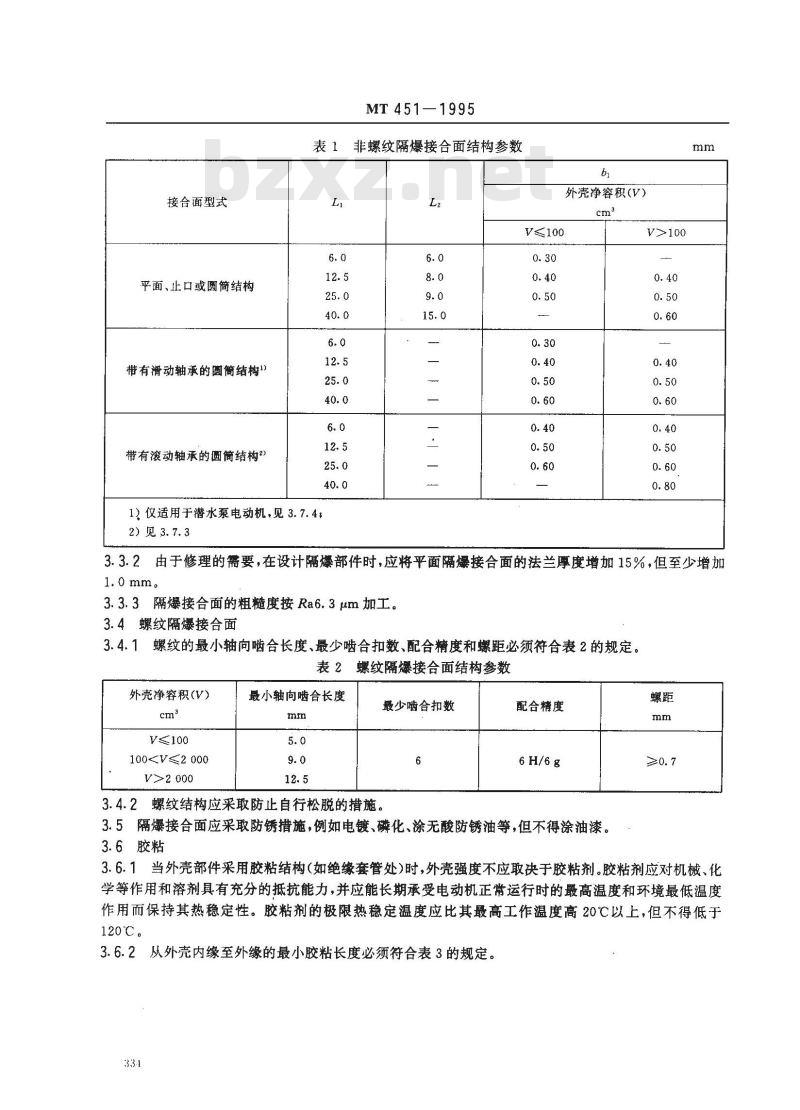 MT 451-1995 煤矿用隔爆型低压三相异步电动机安全性能通用技术规范