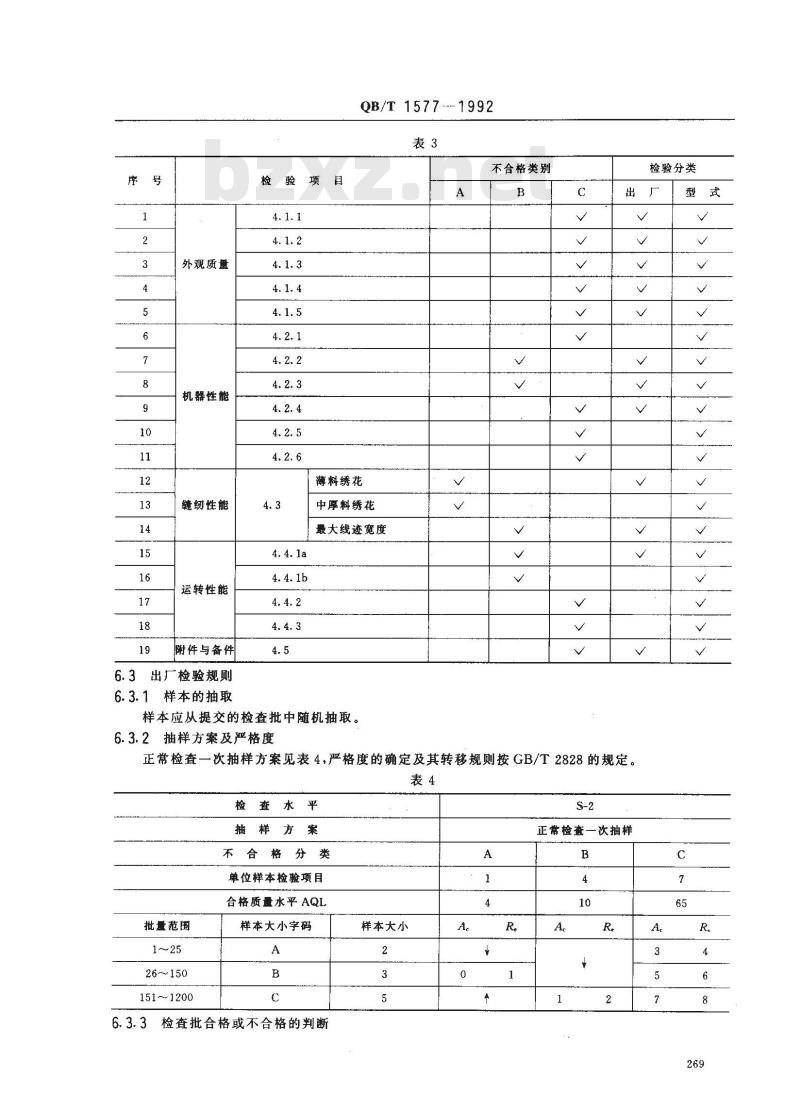 QB/T 1577-1992 工业用缝纫机绣花机机头