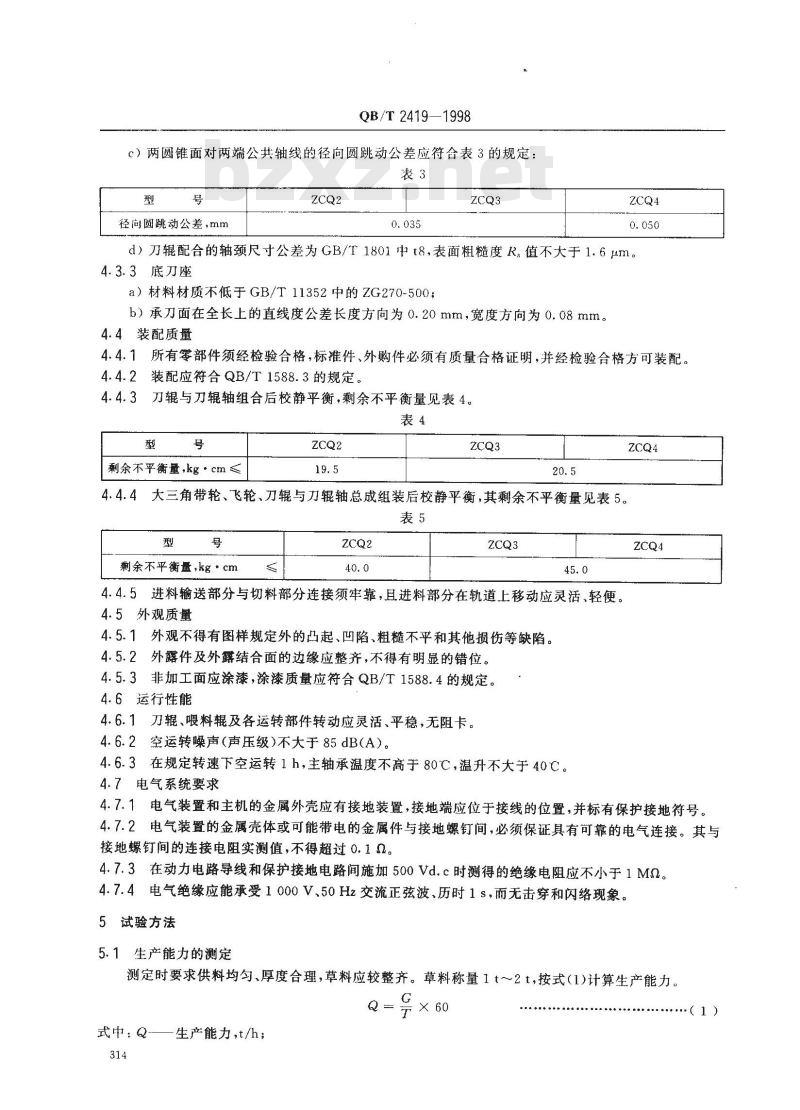 QB/T 2419-1998 刀辊切草机