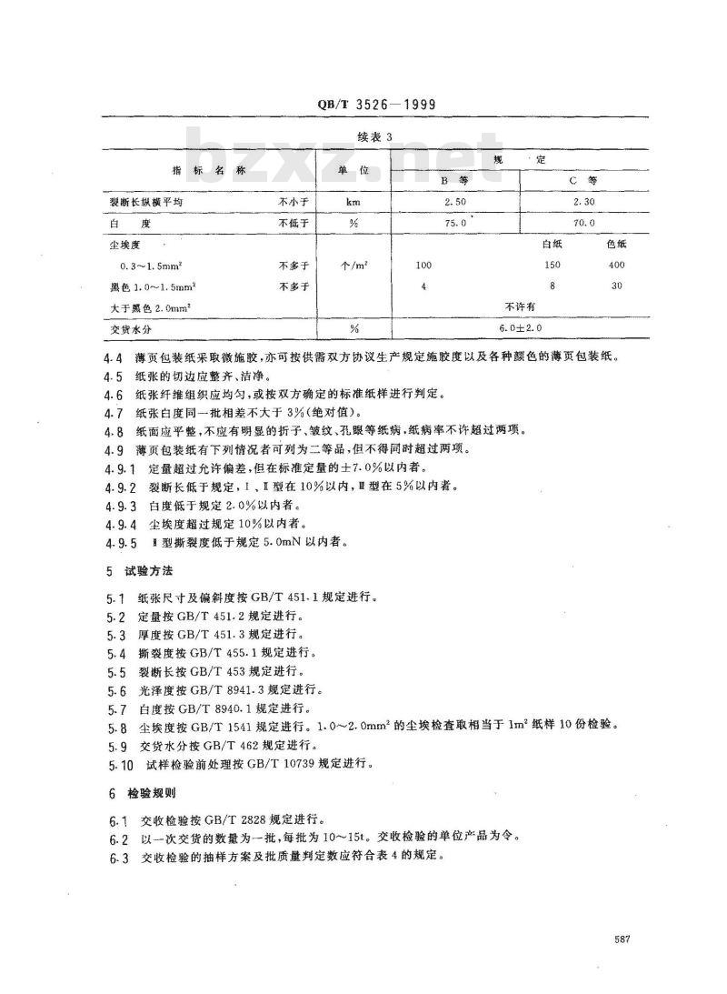 QB/T 3526-1999 薄页包装纸