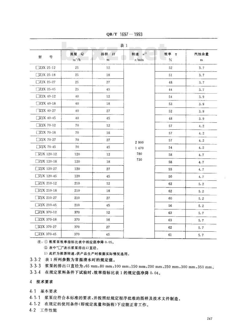 QB/T 1697-1993 离心纸浆泵