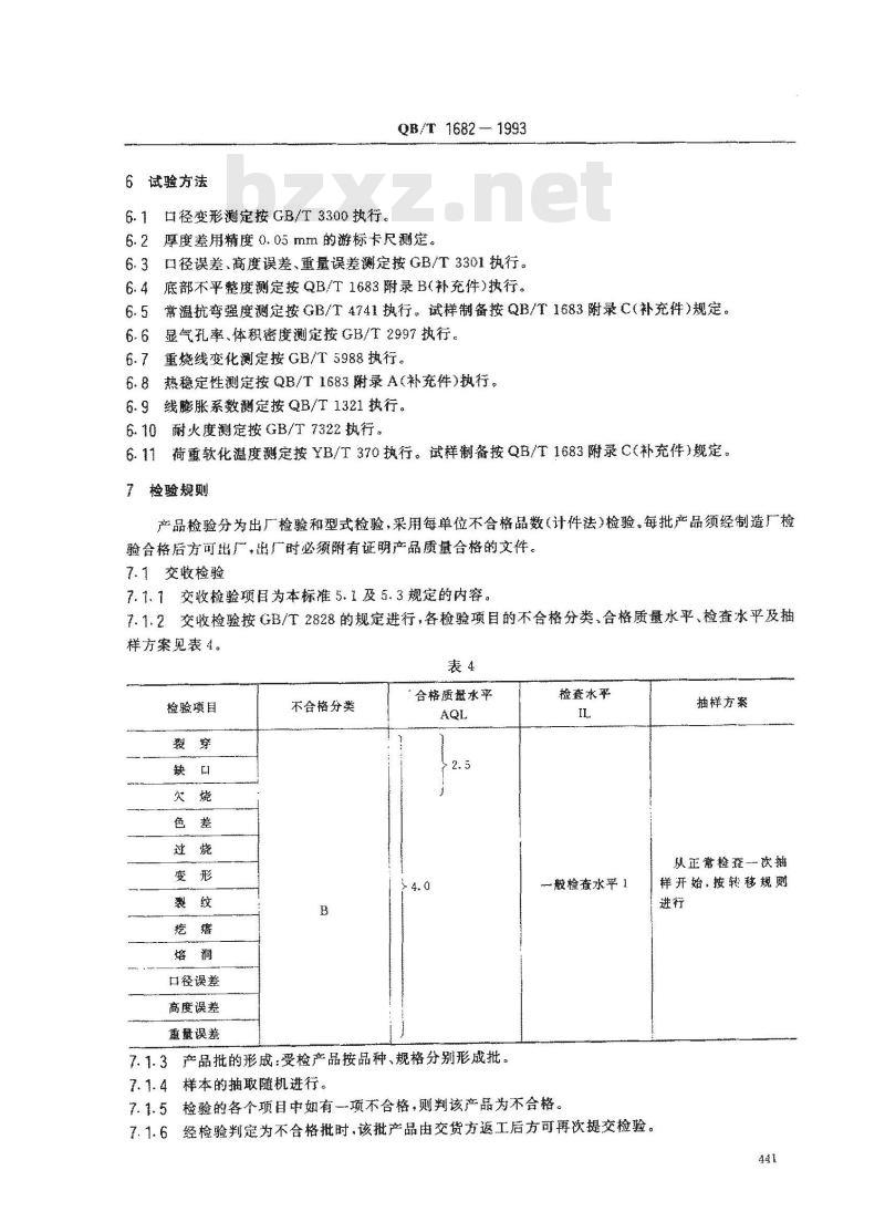 QB/T 1682-1993 高铝质匣钵