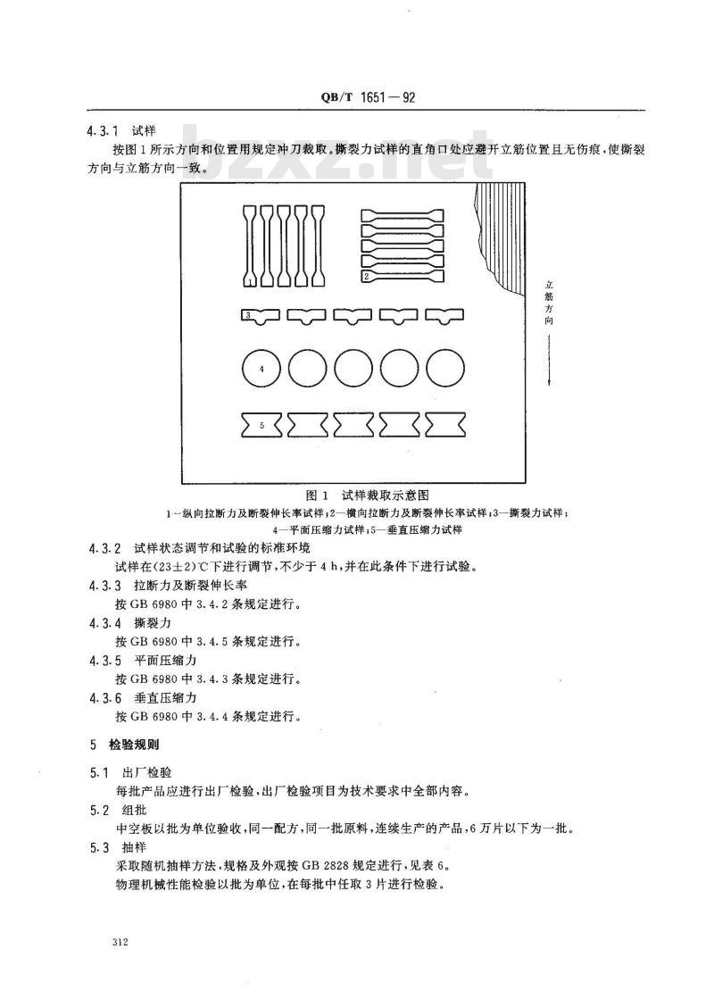 QB/T 1651-1992 聚乙烯塑料中空板