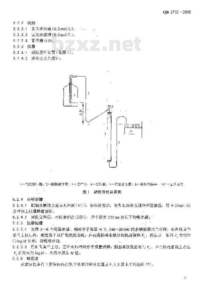 QB 2732-2005 水解胶原蛋白