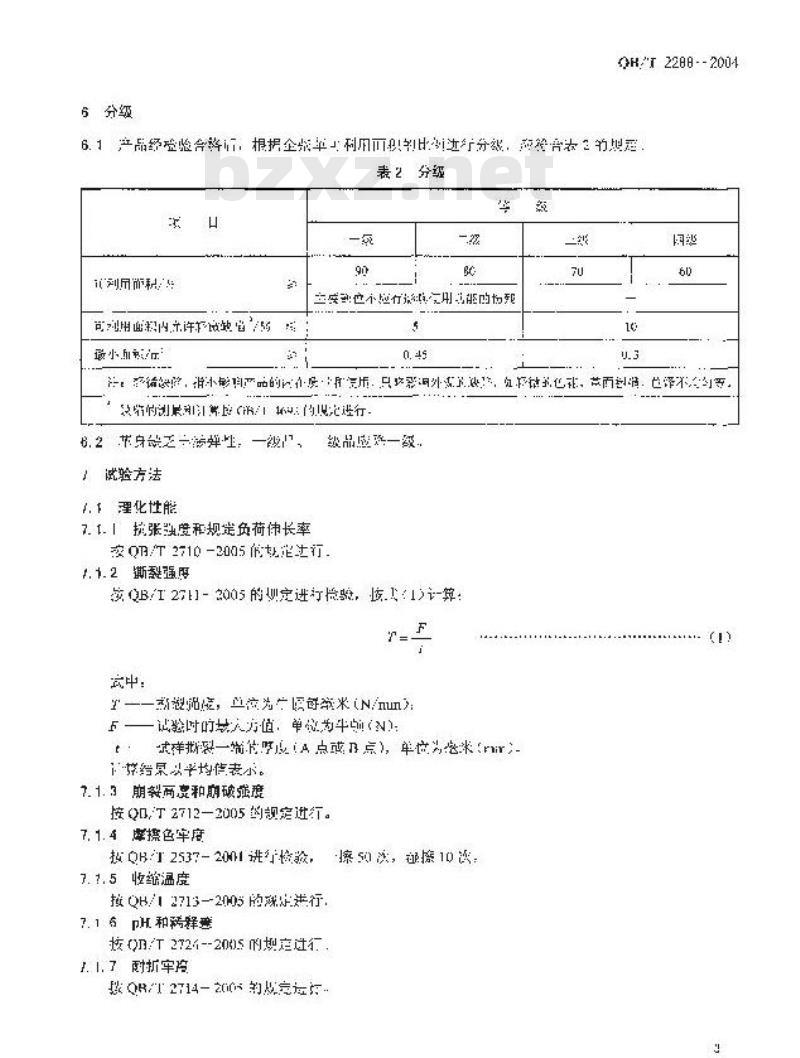 QB/T 2288-2004 移膜皮革