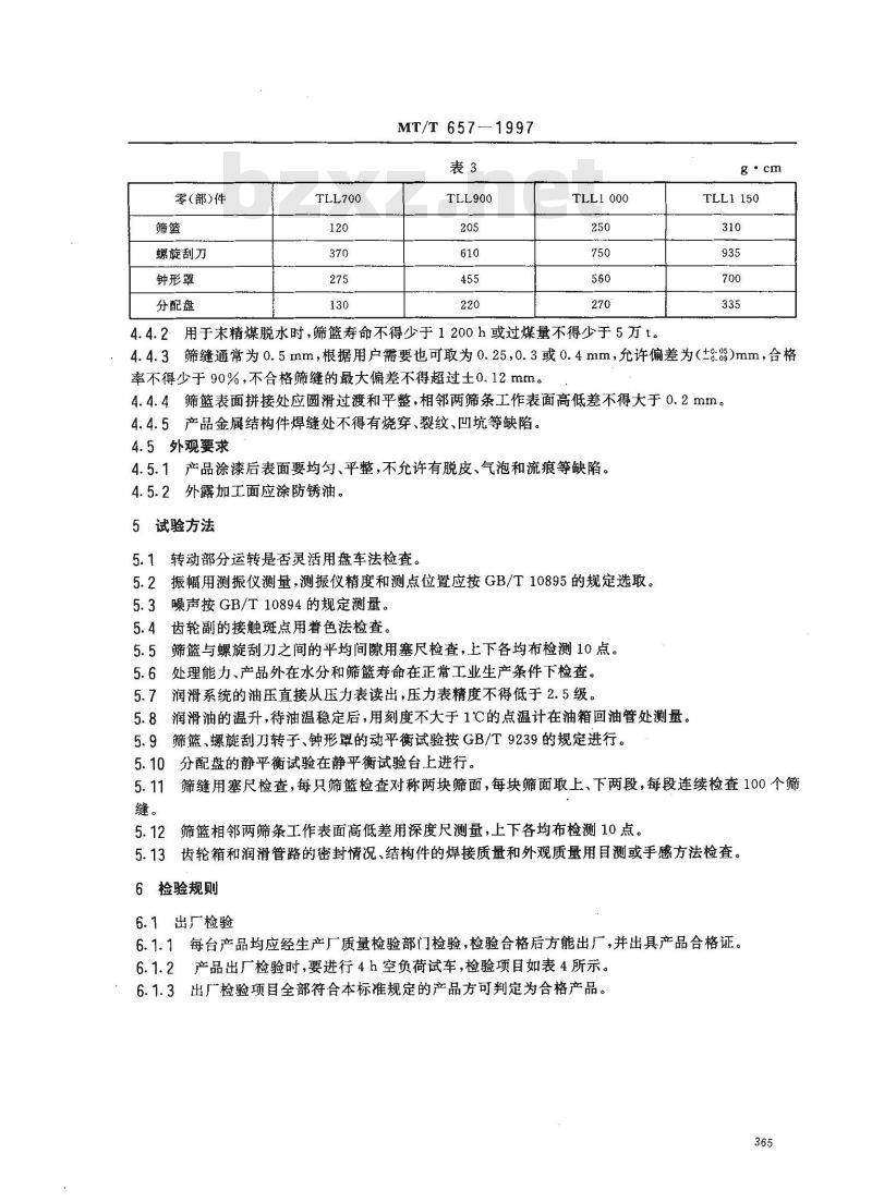 MT/T 657-1997 TLL型立式刮刀卸料离心机