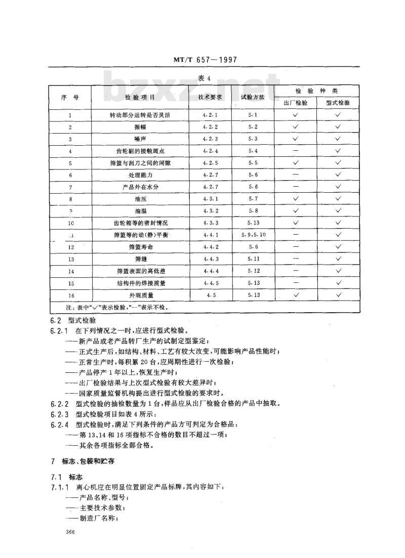 MT/T 657-1997 TLL型立式刮刀卸料离心机
