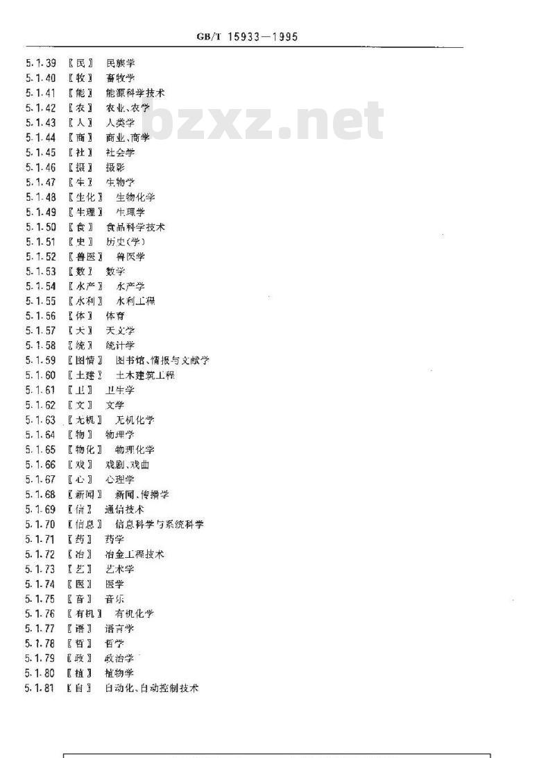 GB/T 15933-1995 辞书编纂常用汉语缩略语