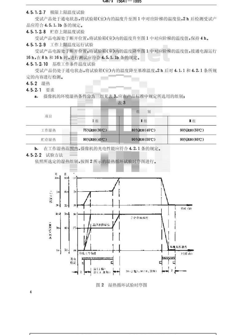 GB/T 15641-1995 近红外电视摄像机总技术条件