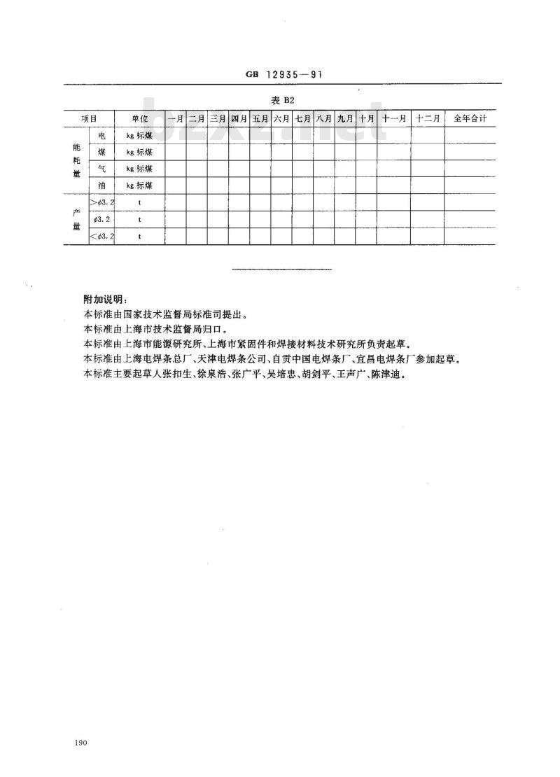 GB 12935-1991 焊条烘干炉运行能耗标准