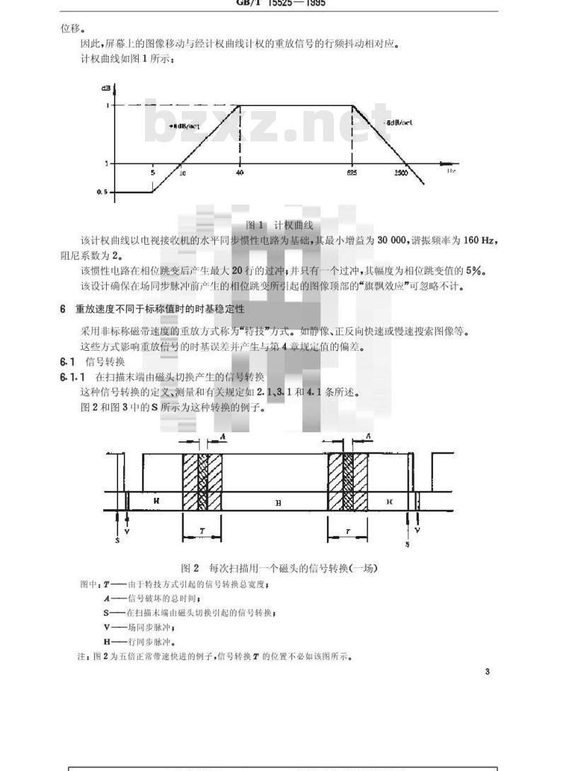 GB/T 15525-1995 非广播录像机的时基稳定性