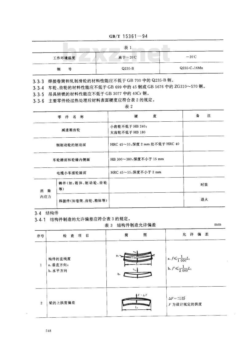 GB/T 15361-1994 岸边集装箱起重机技术条件