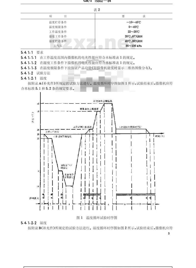GB/T 15302-1994 热释电电视摄像机总技术条件