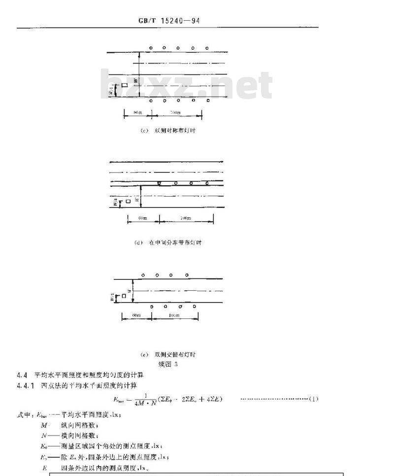 GB/T 15240-1994 室外照明测量方法