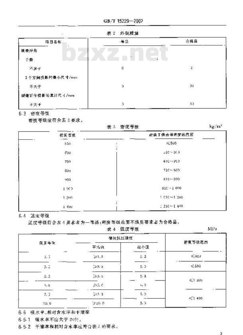 GB/T 15229-2002 轻集料混凝土小型空心砌块