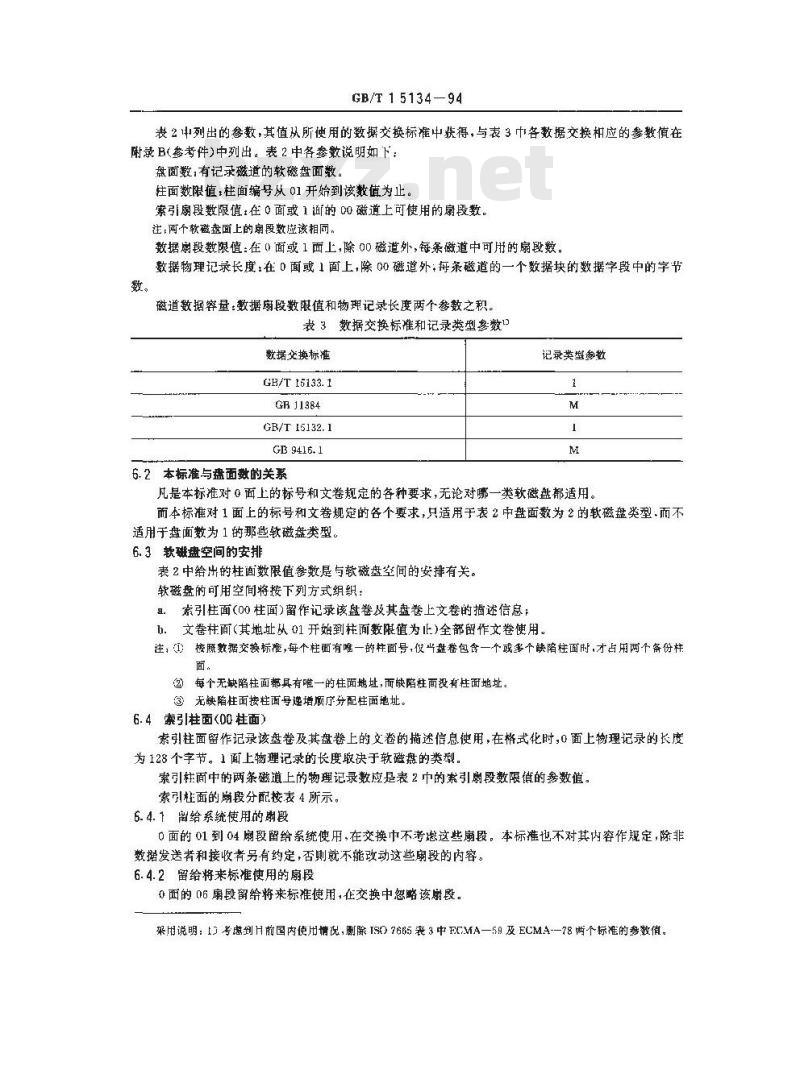 GB/T 15134-1994 信息处理 信息交换用软磁盘文卷结构和标号
