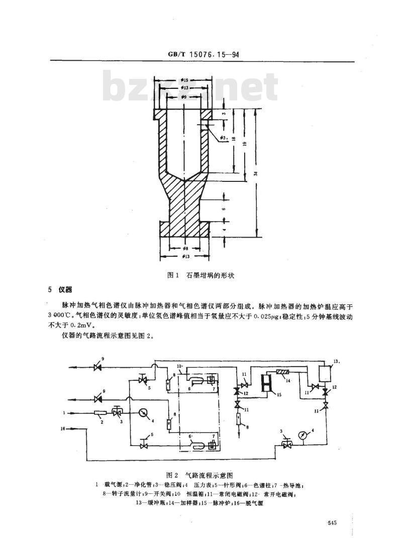 GB/T 15076.15-1994 钽铌化学分析方法 氢量的测定
