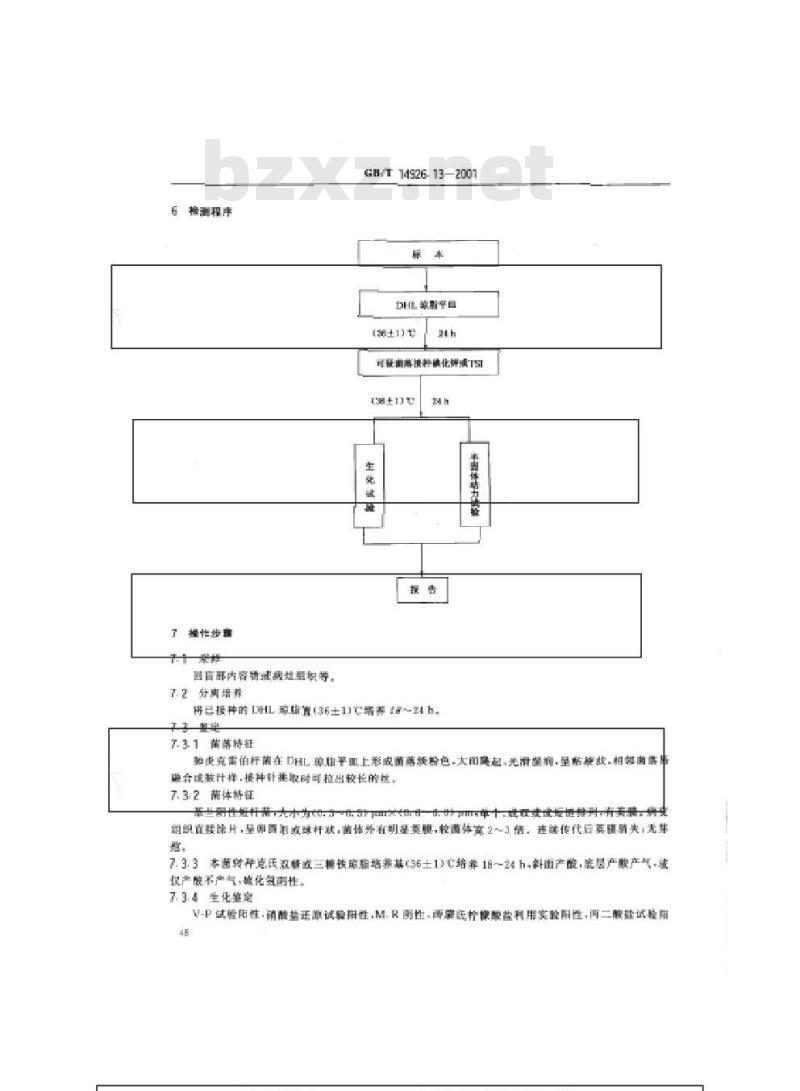 GB/T 14926.13-2001 实验动物 肺炎克雷伯杆菌检测方法