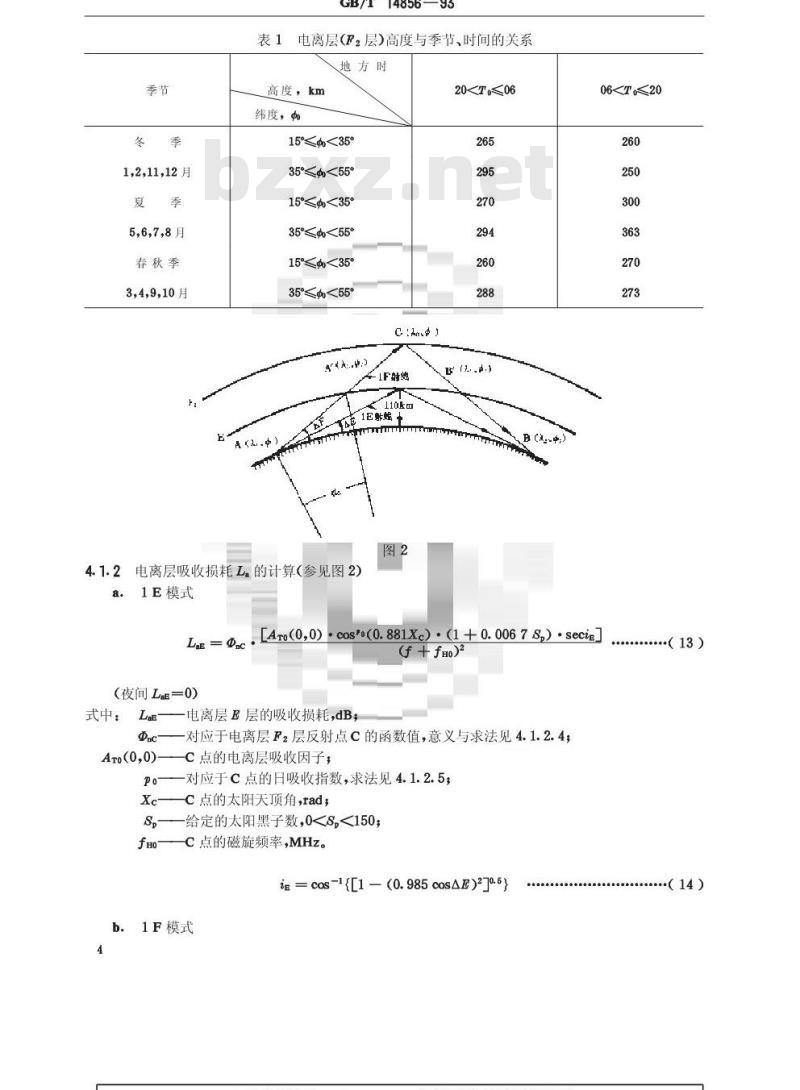 GB/T 14856-1993 海岸电台高频无线电话频道干扰的计算方法