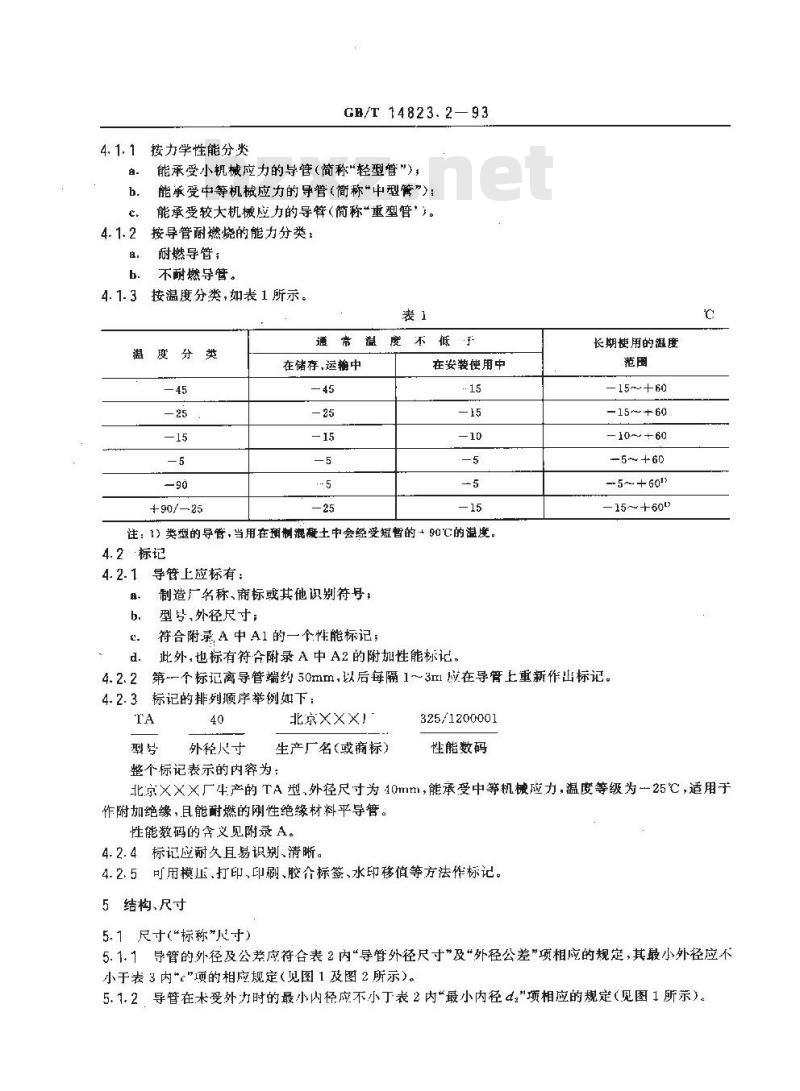 GB/T 14823.2-1993 电气安装用导管 特殊要求--刚性绝缘材料平导管