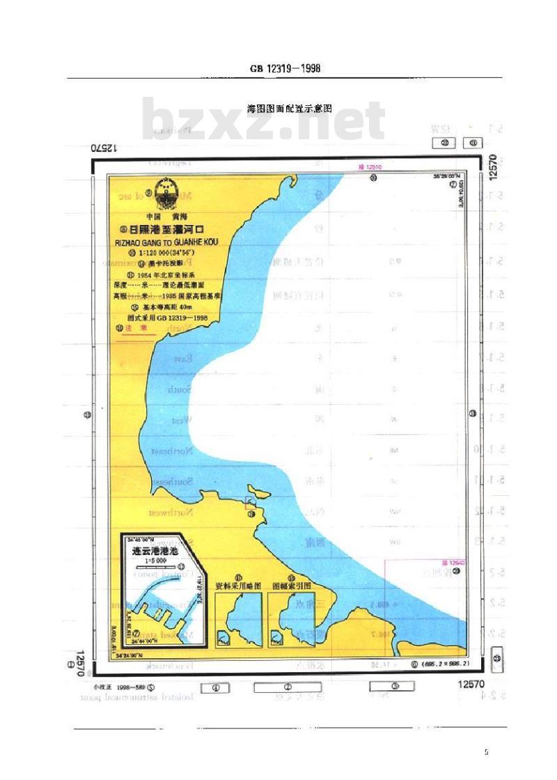 GB 12319-1998 中国海图图式