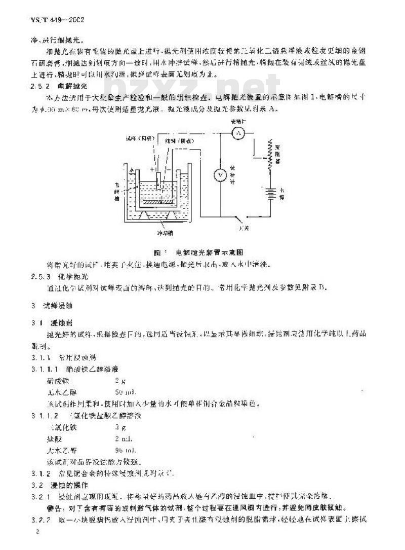 YS/T 449-2002 铜及铜合金铸造和加工制品显微组织检验方法