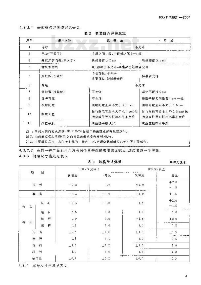 FZ/T 73021-2004 针织学生服