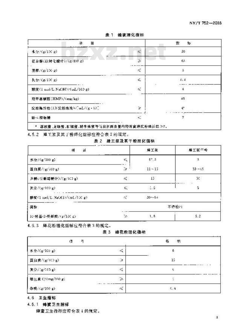NY/T 752-2003 绿色食品 峰产品