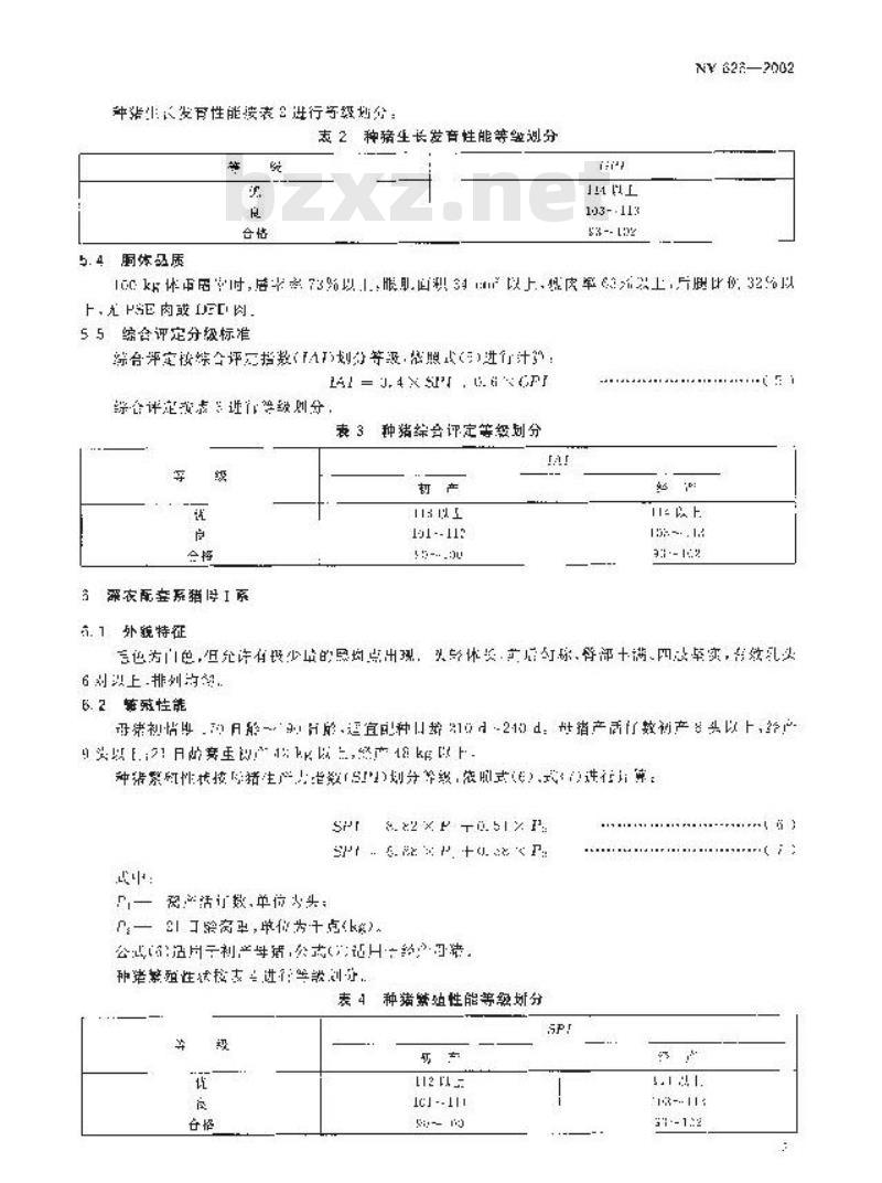 NY 626-2002 深农配套系猪