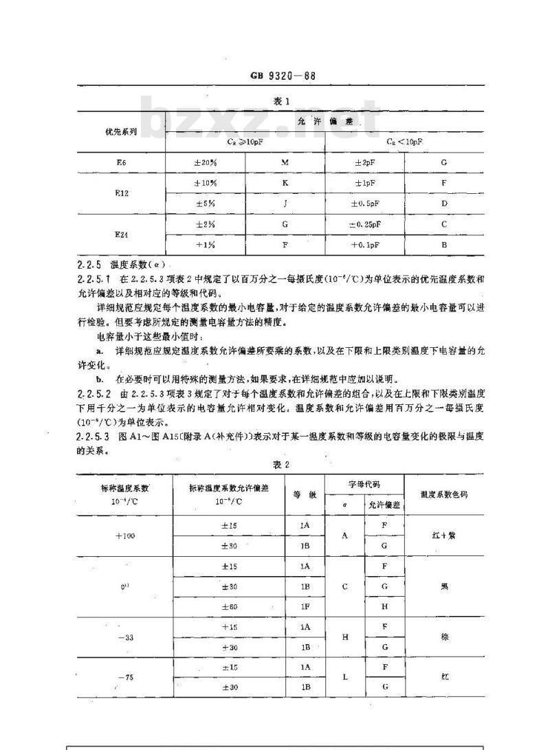 GB/T 9320-1988 电子设备用固定电容器 第八部分(1):分规范 1类高压瓷介电容器(可供认证用)