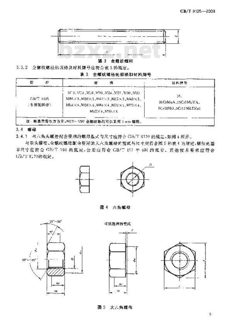GB/T 9125-2003 管法兰连接用紧固件