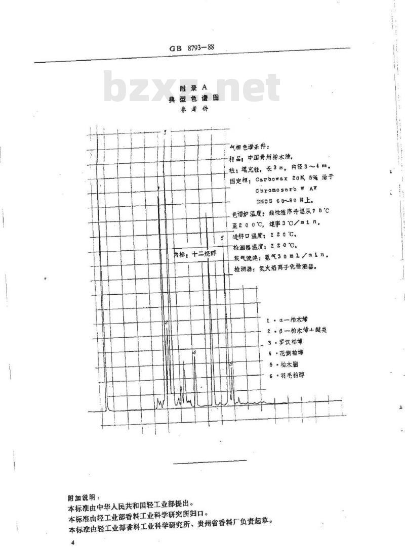GB/T 8793-1988 中国贵州柏木油