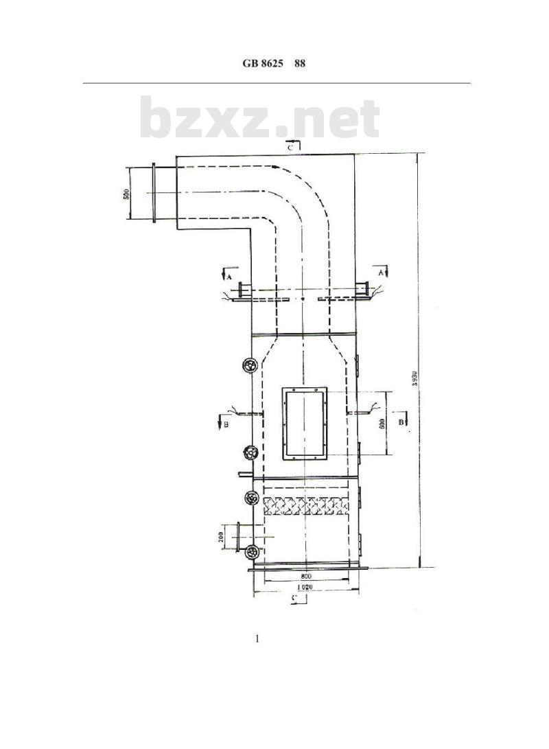 GB/T 8625-1988 建筑材料难燃性试验方法