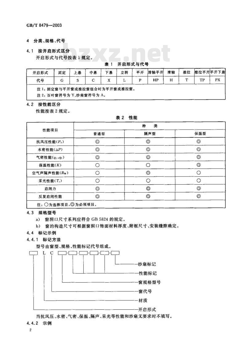 GB/T 8479-2003 铝合金窗