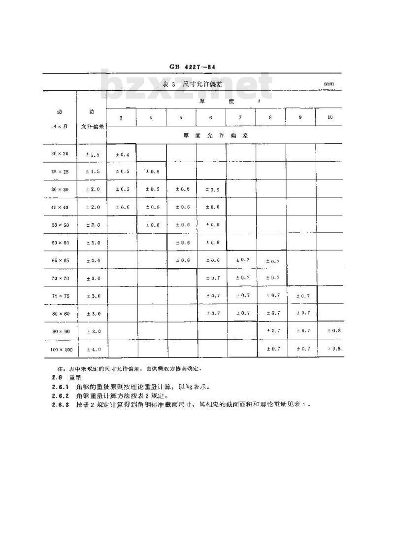GB/T 4227-1984 不锈钢热轧等边角钢