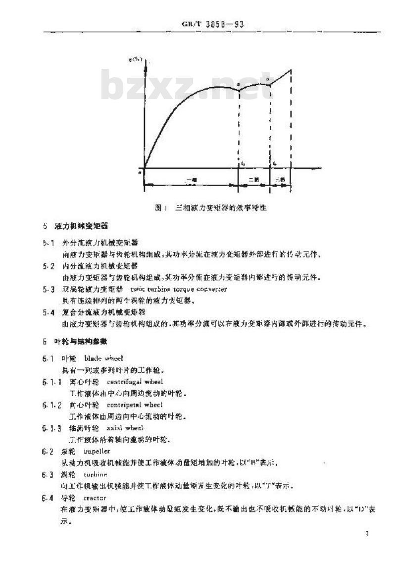 GB/T 3858-1993 液力传动术语