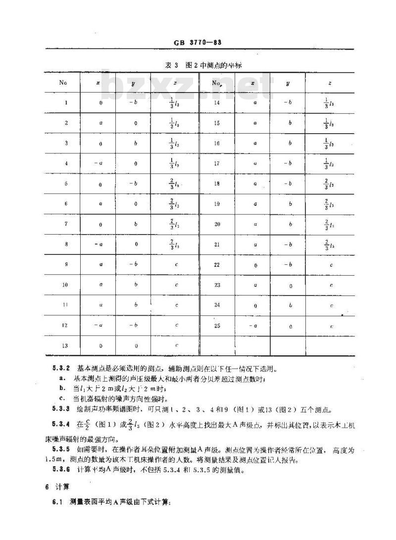 GB/T 3770-1983 木工机床噪声声功率级的测定