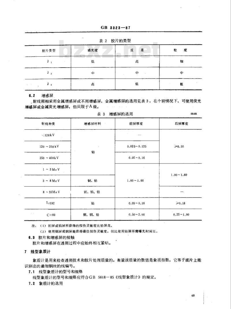 GB/T 3323-1987 钢熔化焊对接接头射线照相和质量分级