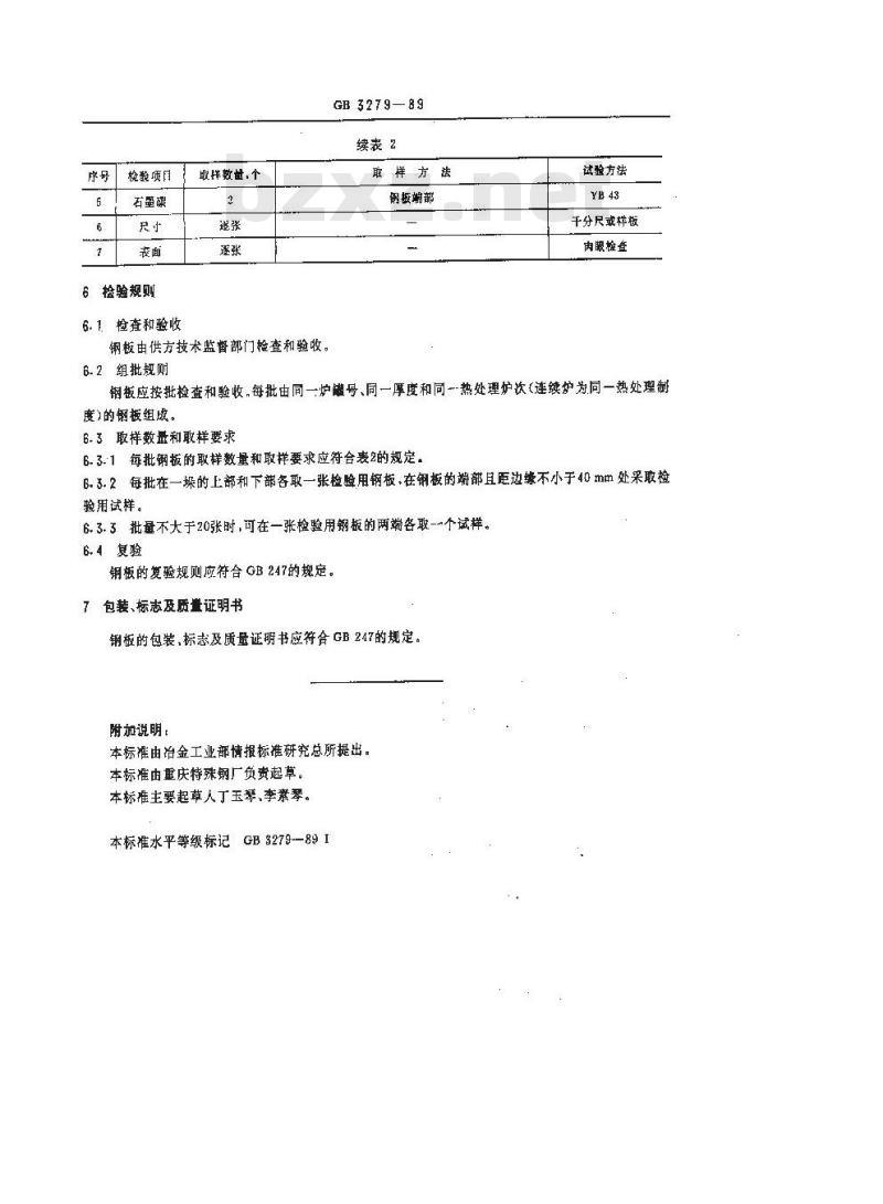 GB/T 3279-1989 弹性钢热轧薄钢板