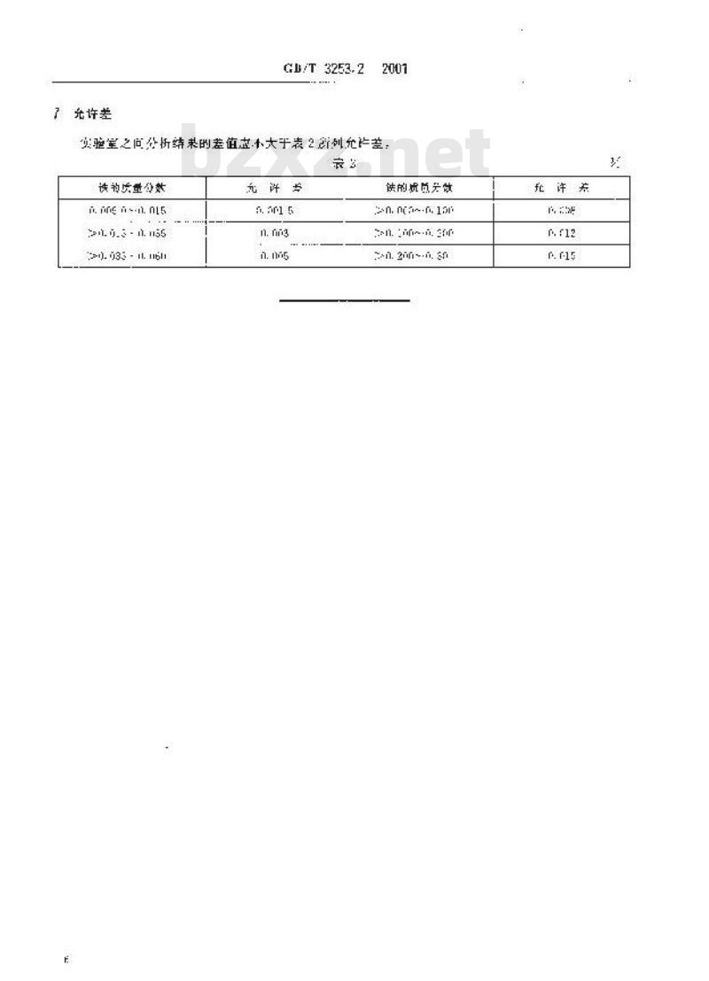 GB/T 3253.2-2001 锑化学分析方法 铁量的测定