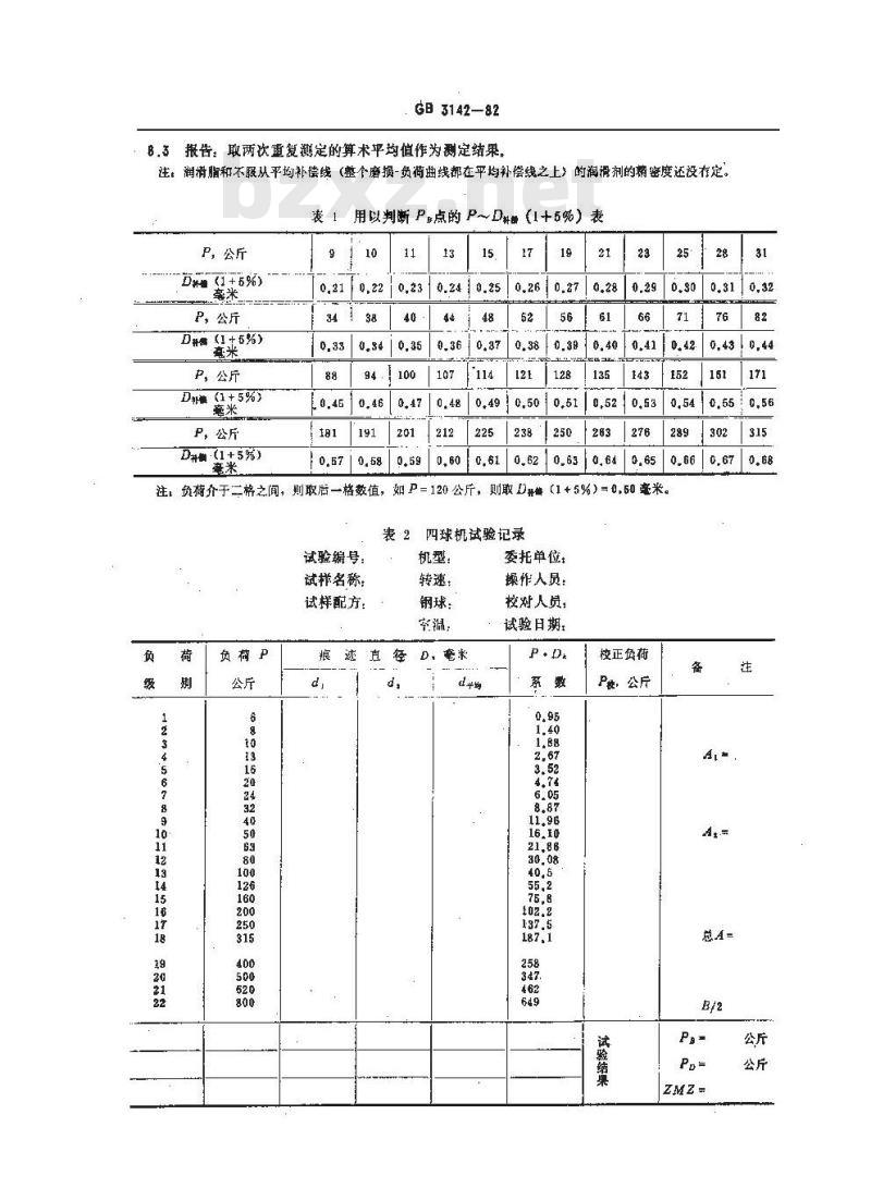 GB/T 3142-1982 润滑剂承载能力测定法(四球法)